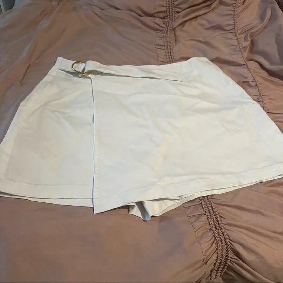 INC White Wrap Skort for Women - Picture 4 of 10